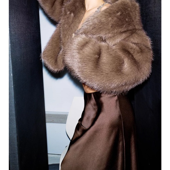 Zara Faux Fur Jacket - Picture 4 of 5